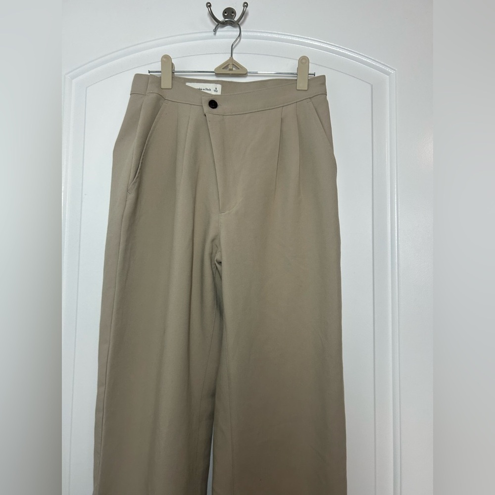 Abercrombie & Fitch Pleated Relaxed Trouser Pants Size S preppy chic preppy 90s - Picture 5 of 12